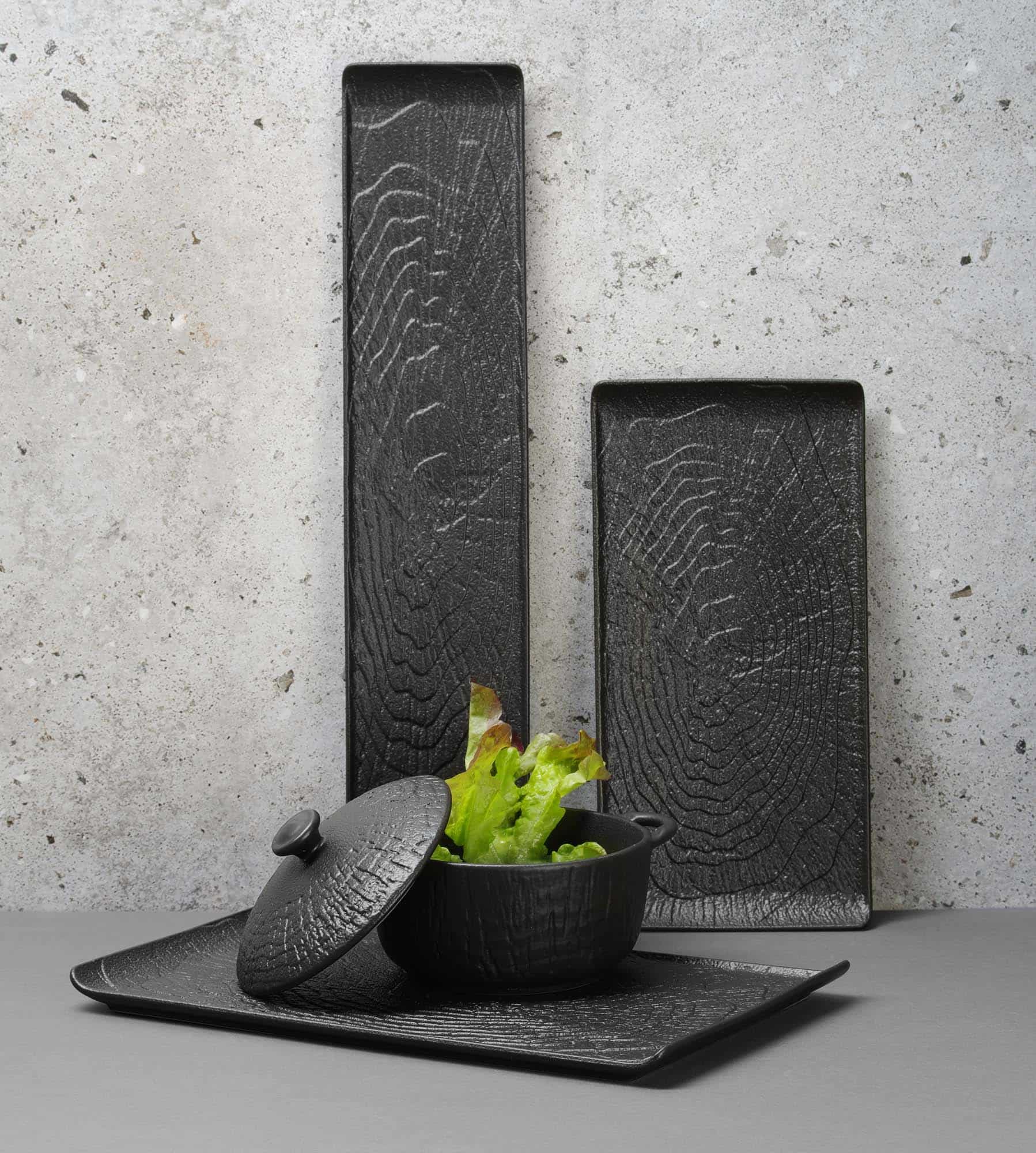 Platou de servire cu mâner Crust - 300x220 mm | Fine Dine