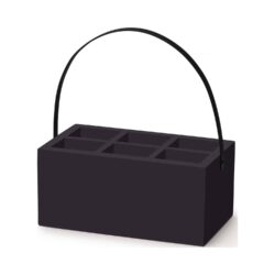 Cutie Madeira Black pentru tacâmuri și șervețele 280x180x120 mm | Fine Dine