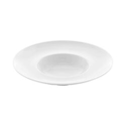 Farfurie adâncă Bianco cu margine largă - 270 mm | Fine Dine