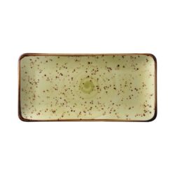 Farfurie dreptunghiulară din porțelan Olive - 300x150 mm | Fine Dine
