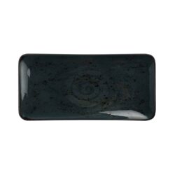 Farfurie dreptunghiulară Arando - 300x150 mm - neagră | Fine Dine