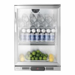 Barmatic Candour vitrină frigorifică sub tejghea cu o ușă pentru bar, din inox, 108l | Barmatic