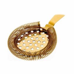 Strecurătoare clasică Hawthorne cu arc pentru bar - placată cu aur - 155 mm | BarFly