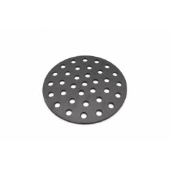 Grătar rotund negru din fontă pentru cărbuni, potrivit pentru grătare Kamado 56 cm.