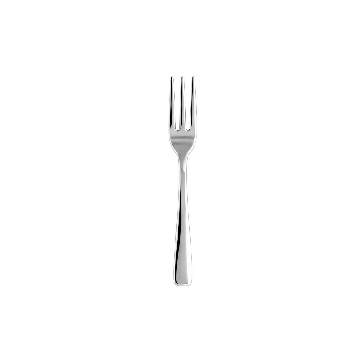 Furculiță elegantă pentru prăjituri Karina Eco, 15 cm, din oțel inoxidabil 18/0, în set de 12 bucăți.