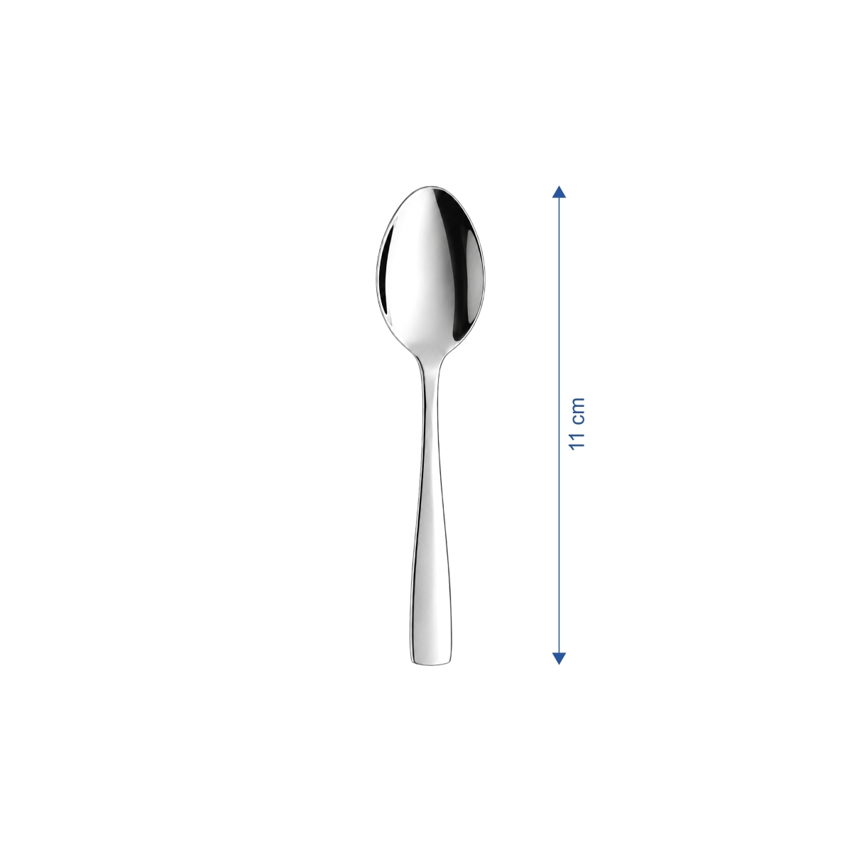 Linguriță moka Karina Eco, 11 cm, din oțel inoxidabil 18/0. În set de 12 bucăți.