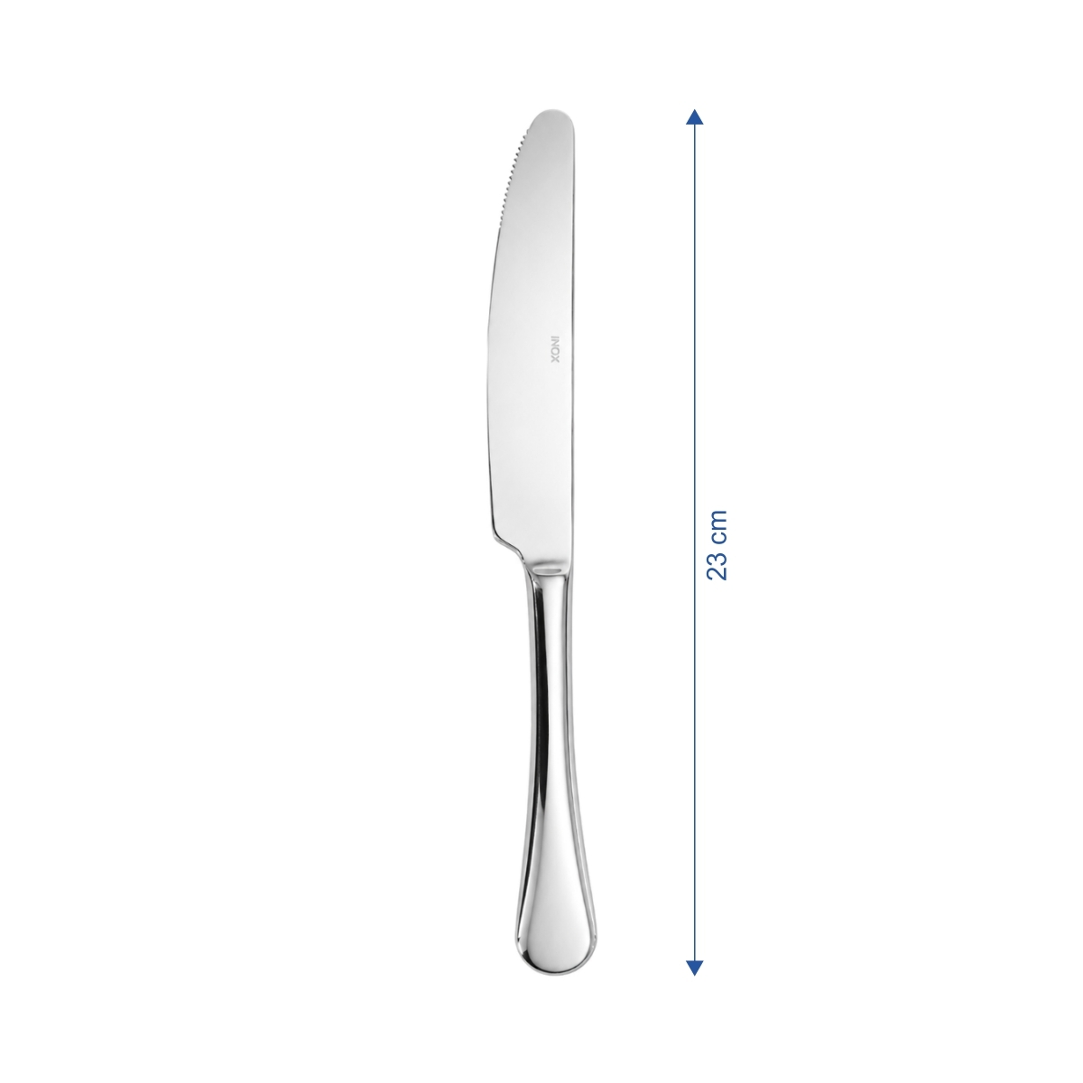 Cuțit de masă Sara, 23 cm, din oțel inoxidabil 18/10 lustruit, set 12 bucăți.