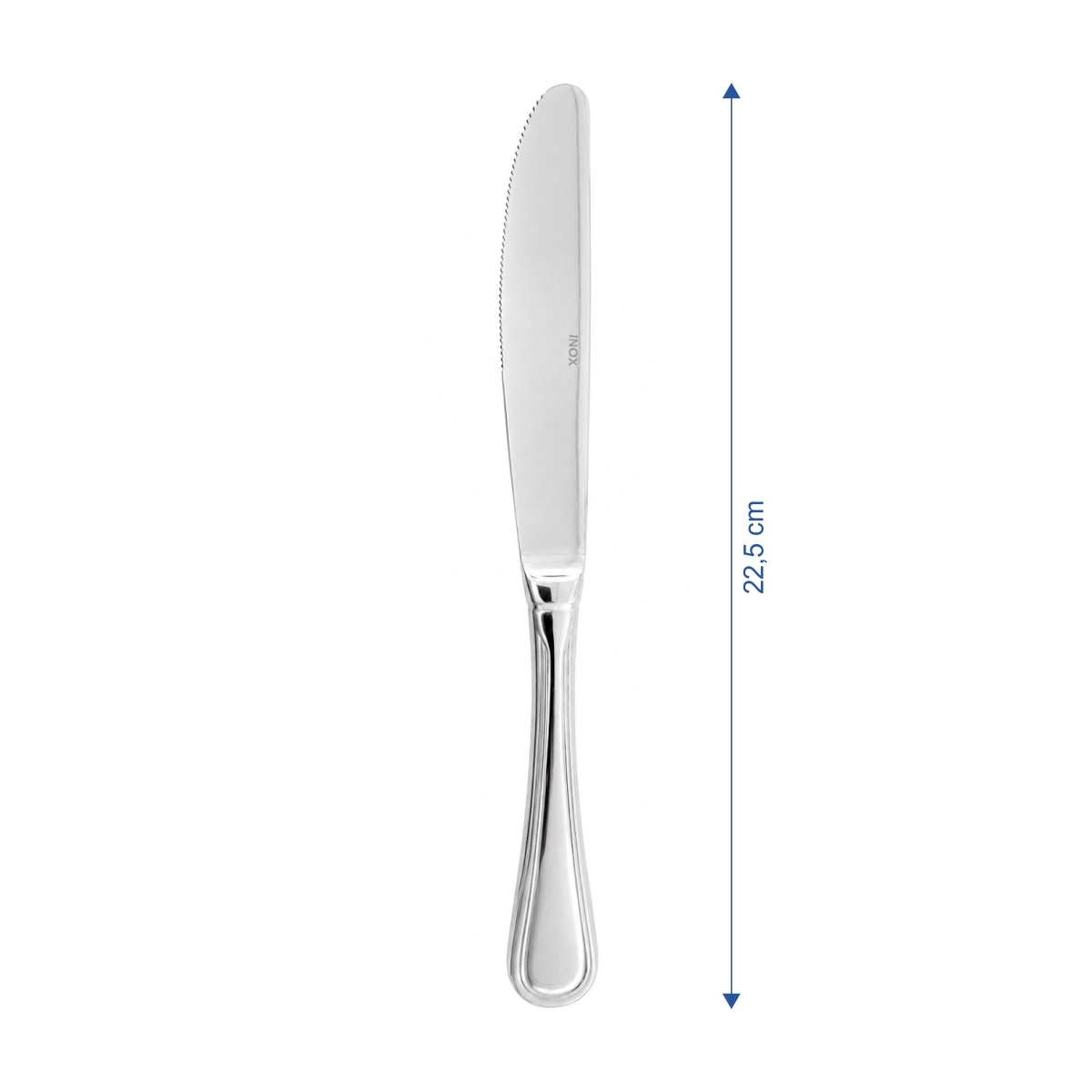 Cuțit de masă Hotel elegant, 22,5 cm, din oțel inoxidabil 18/10, în set de 12 bucăți.