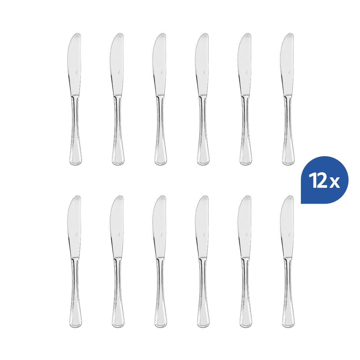 Cuțit de masă (ECO) Inglese, 21 cm, din oțel inoxidabil 18/0. Set 12 bucăți.