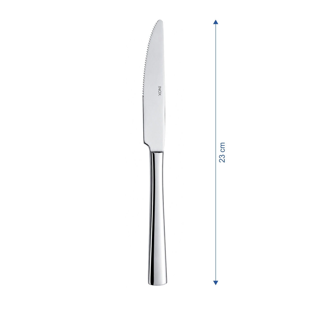 Cuțit pentru steak Laura, 23 cm, din oțel inoxidabil 18/10. Set 12 bucăți.