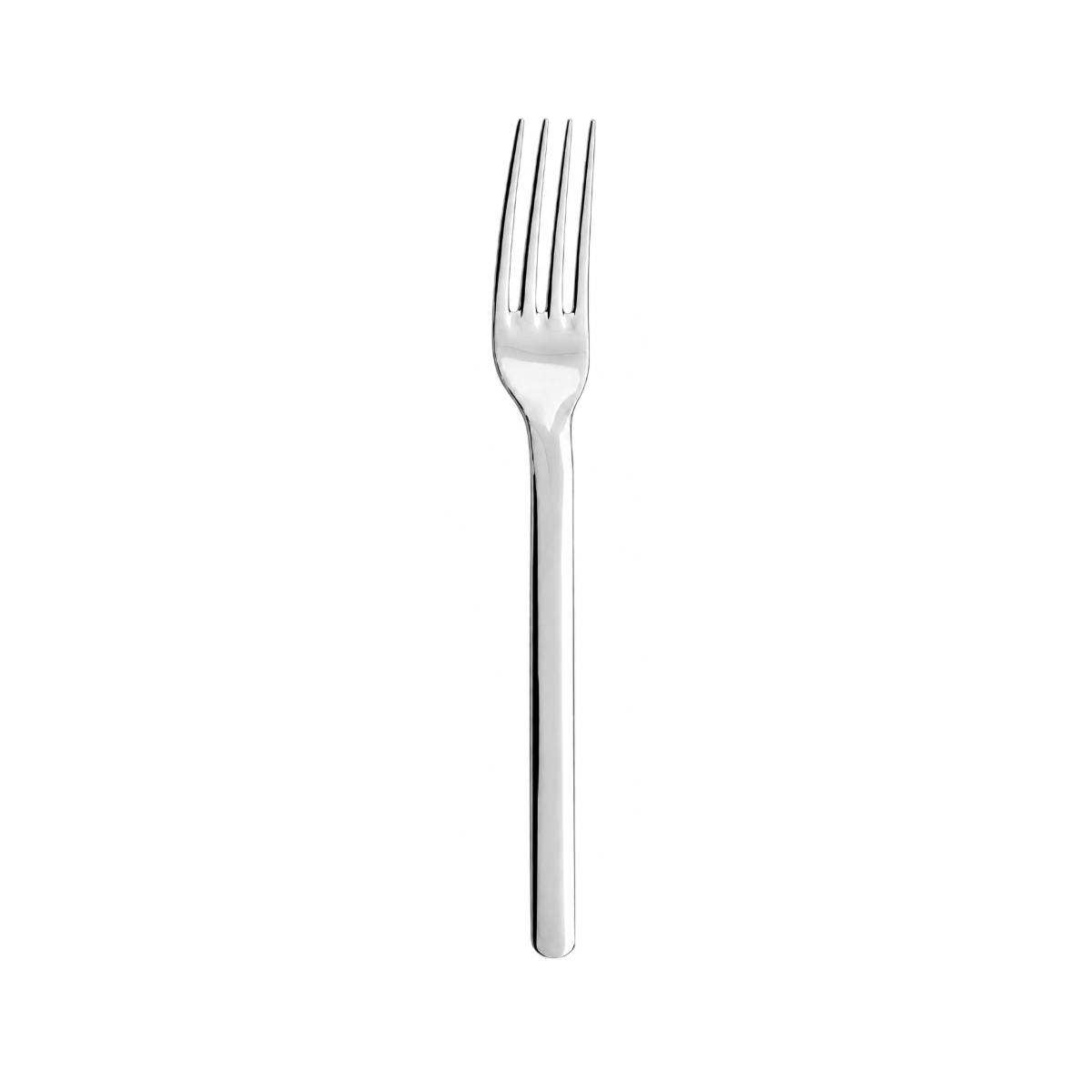 Furculiță de masă Chiara elegantă, 21 cm, cu finisaj lucios, din oțel inoxidabil 18/10. Set 12 bucăți.