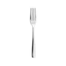 Furculiță de masă Karina lucioasă, 19,6 cm, din oțel inoxidabil 18/0. Set 12 bucăți.