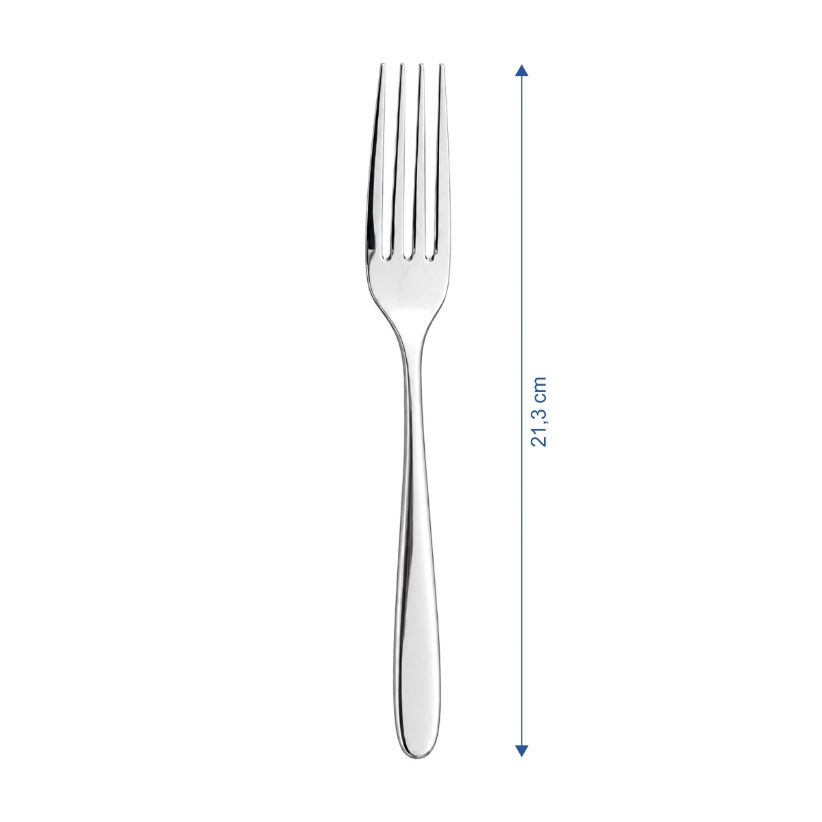 Furculiță de masă Panna elegantă, 21,3 cm, din oțel inoxidabil 18/10. Set 12 bucăți.
