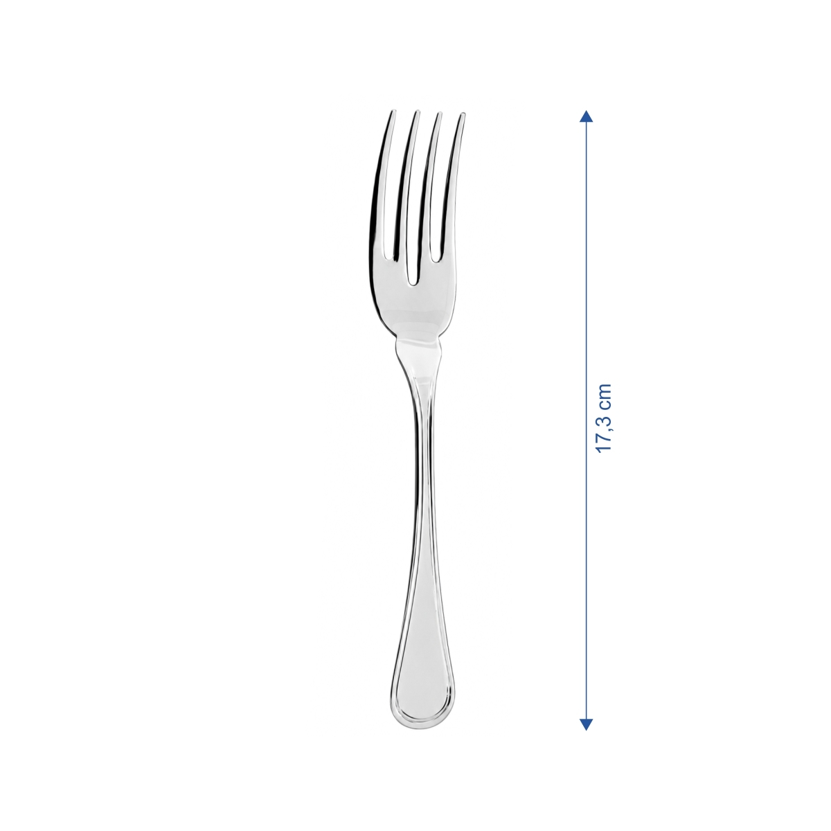 Furculiță elegantă pentru pește Hotel, 17,3 cm, din oțel inoxidabil 18/10. În set de 12 bucăți.