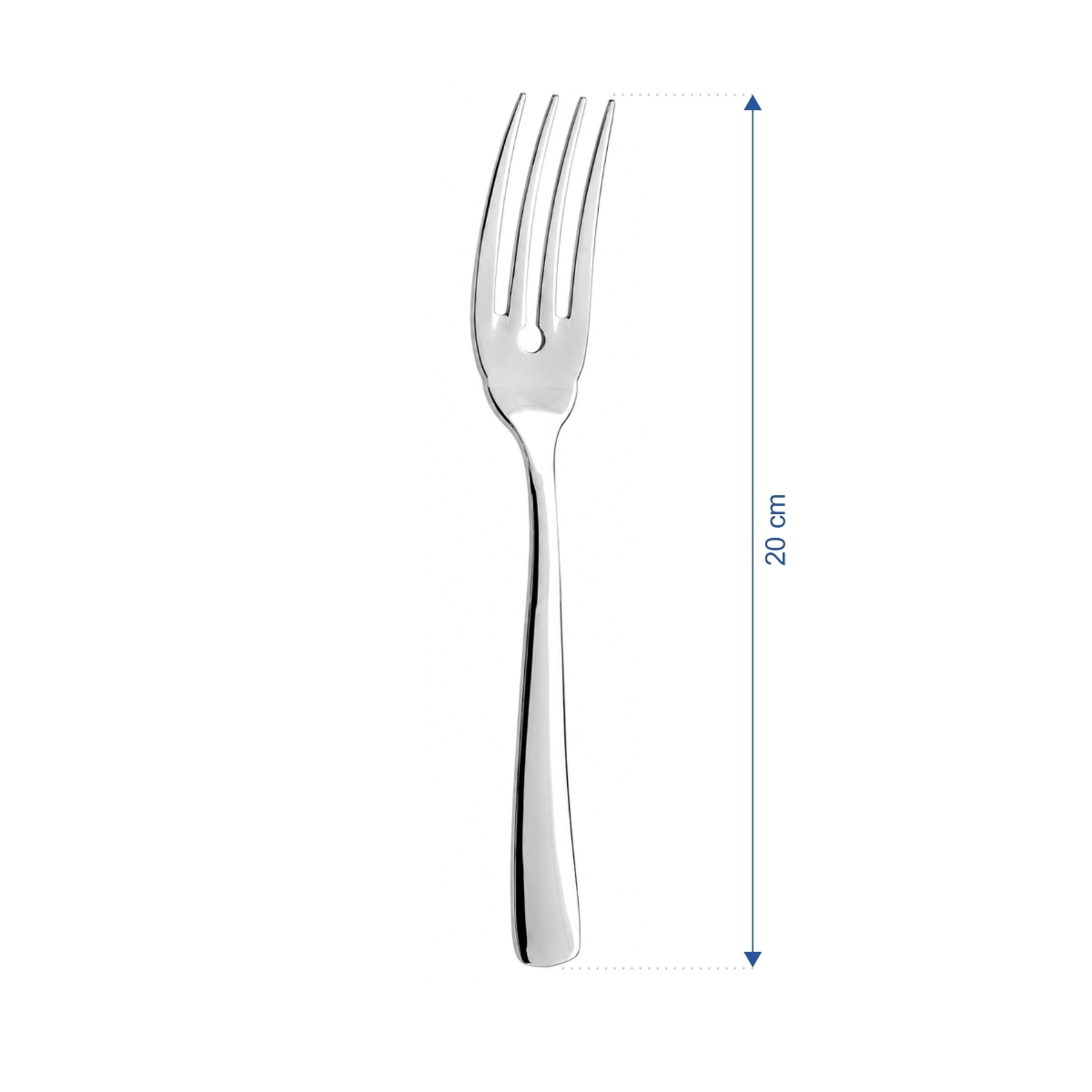 Furculiță pentru pește Laura, 20 cm, din oțel inoxidabil 18/10. Set 12 bucăți.