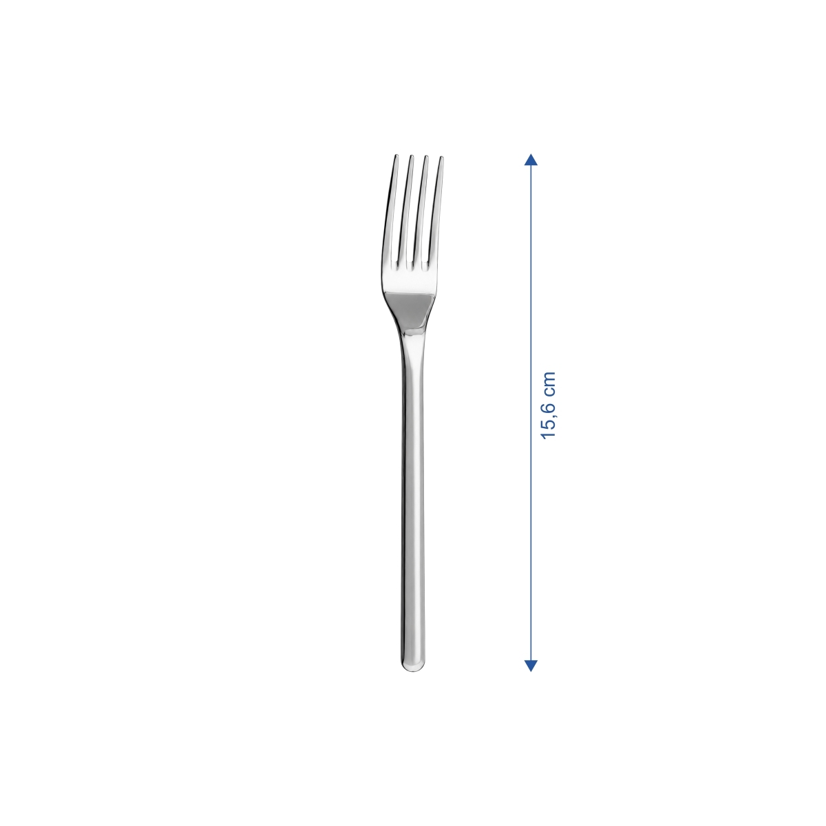 Furculiță pentru prăjituri Chiara, 15,6 cm, din oțel inoxidabil 18/10. Set 12 bucăți.