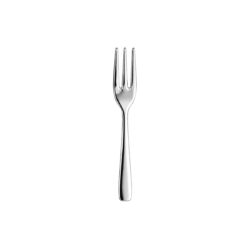 Furculiță elegantă pentru prăjituri Karina, 15 cm, din oțel inoxidabil 18/0. Set 12 bucăți.