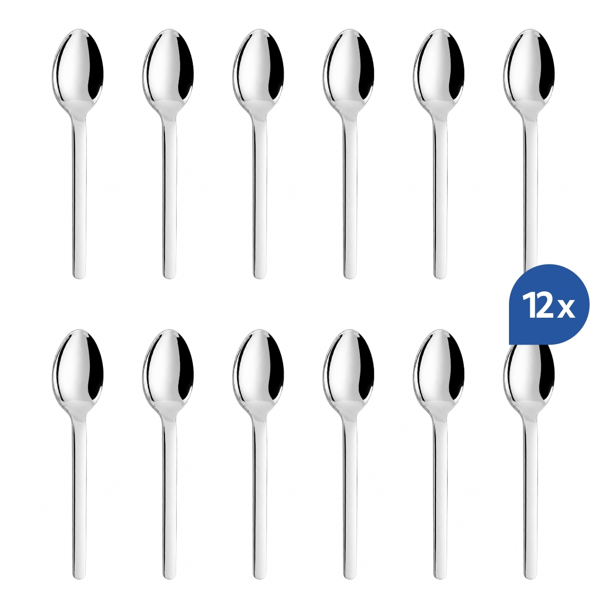 Lingură de masă Chiara, 21,3 cm, din oțel inoxidabil 18/10. Set 12 bucăți.