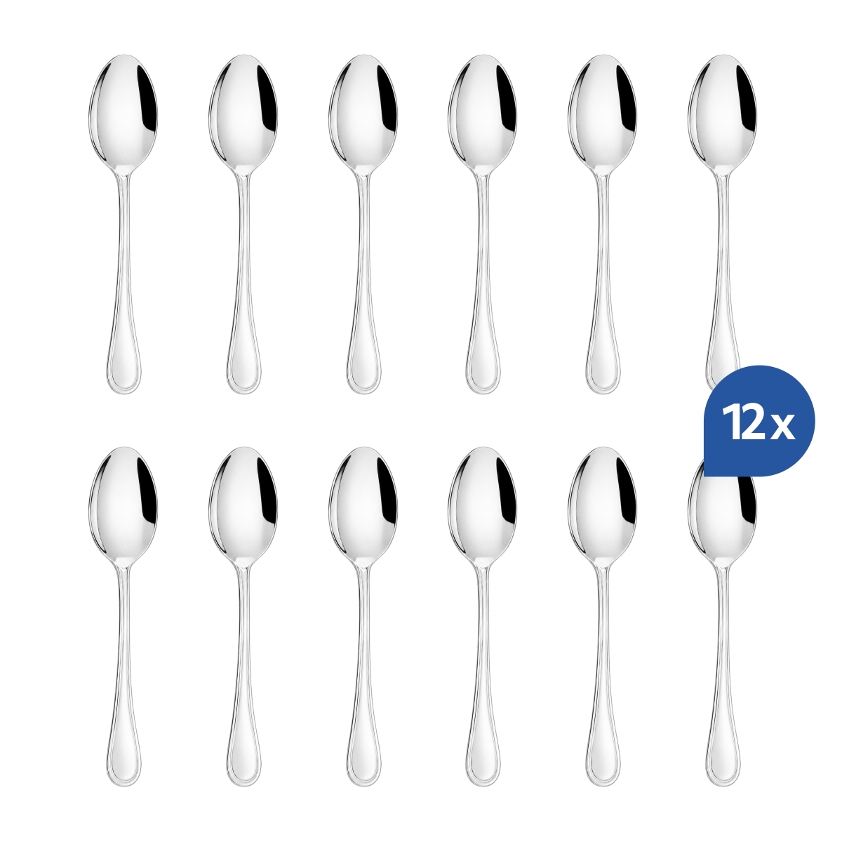 Lingură de masă Hotel elegantă, 20,3 cm, cu finisaj lucios, din oțel inoxidabil 18/10. Set 12 bucăți.