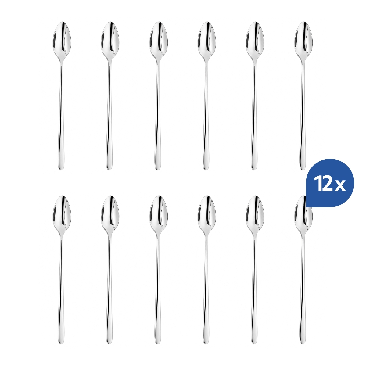 Linguriță de bar Panna, 22 cm, din oțel inoxidabil 18/10. Set 12 bucăți.