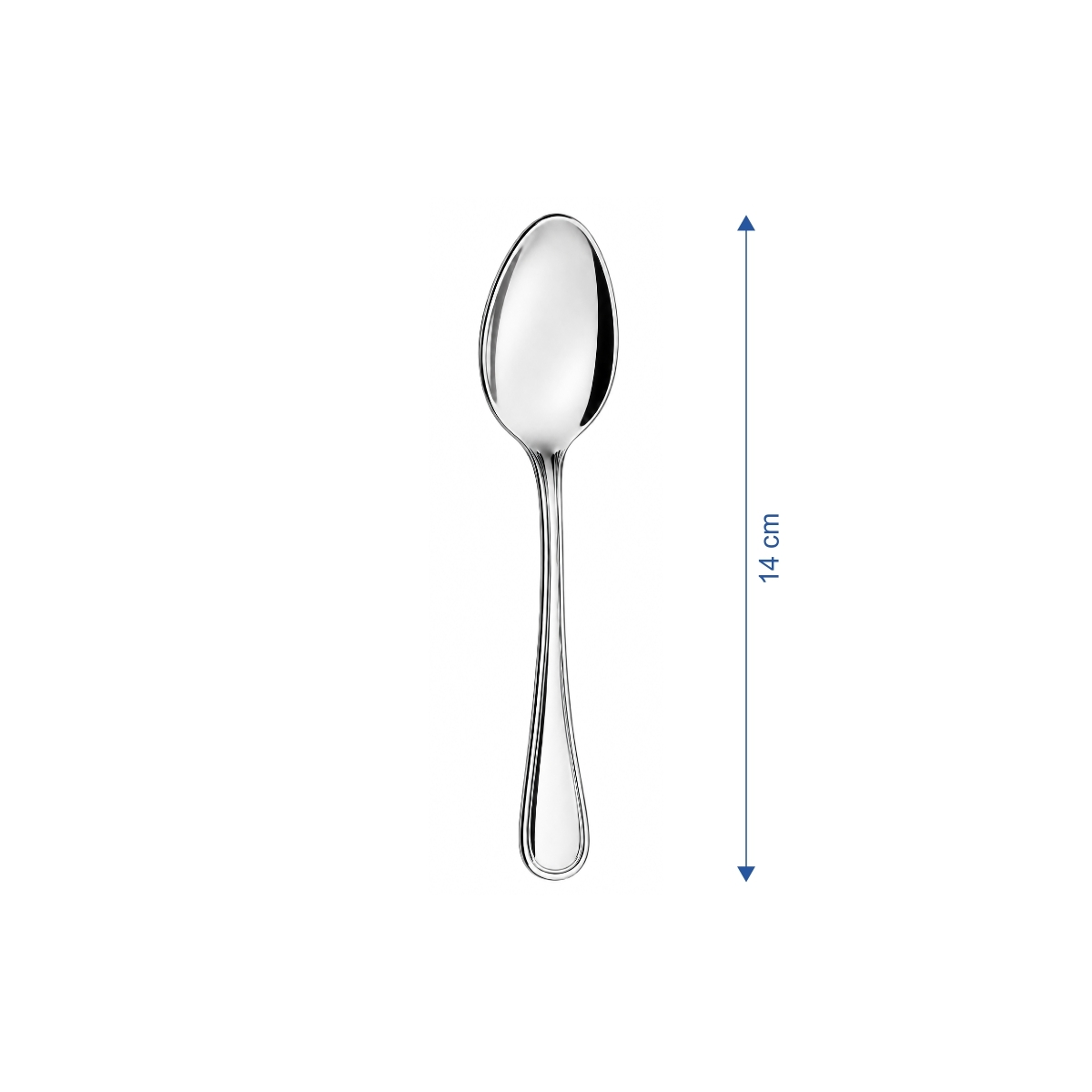 Linguriță de cafea Hotel elegantă, 14 cm, din oțel inoxidabil 18/10, cu finisaj lucios. Set 12 bucăți.