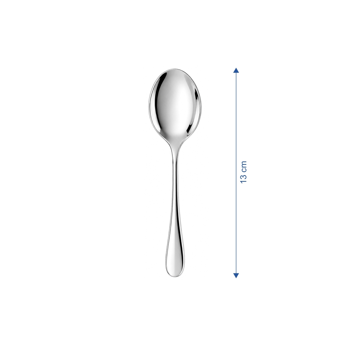 Linguriță de cafea Ischia elegantă, 13 cm, din oțel inoxidabil 18/10. Set 12 bucăți.