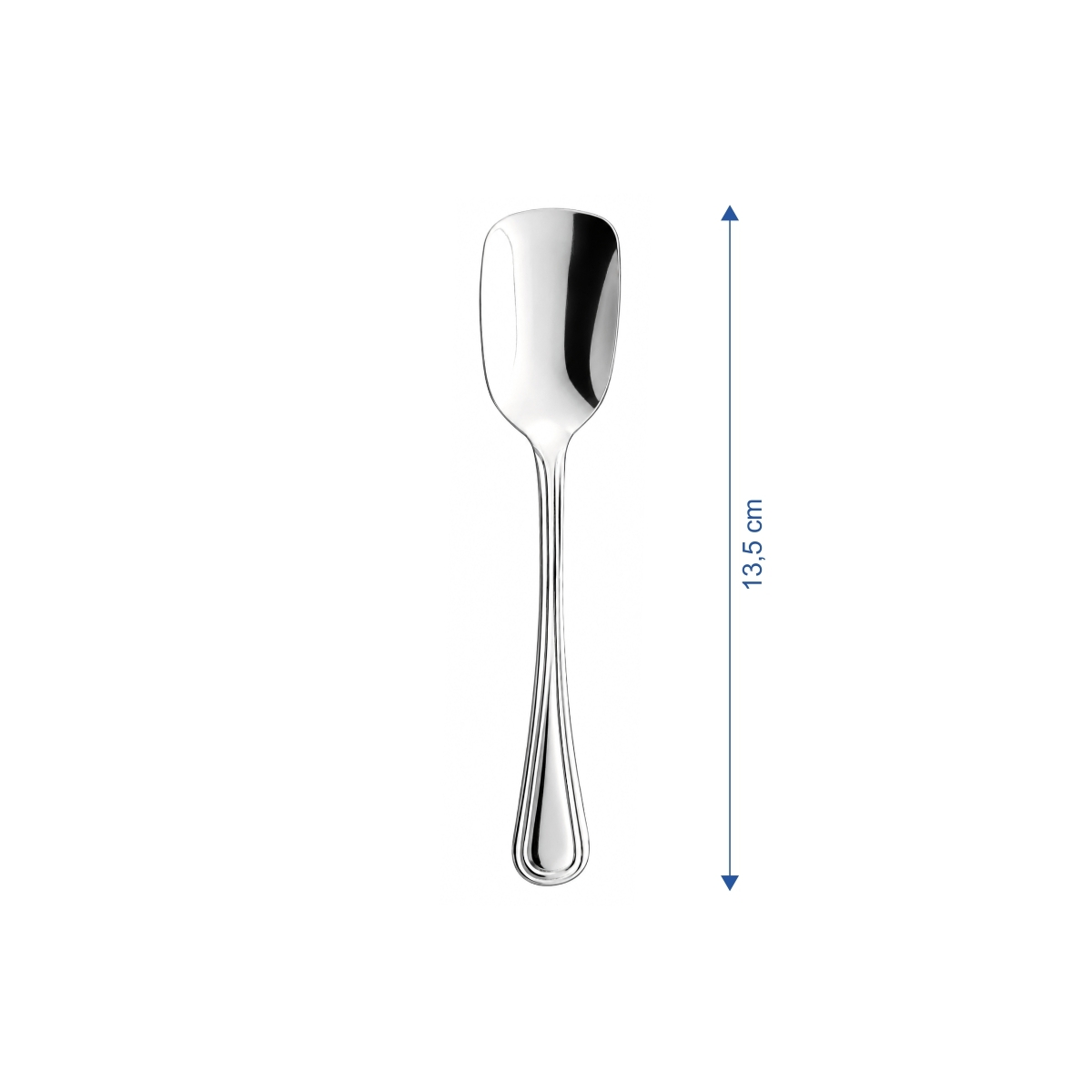 Linguriță pentru înghețată Inglese elegantă, 13,5 cm, din oțel inoxidabil 18/0. Set 12 bucăți.