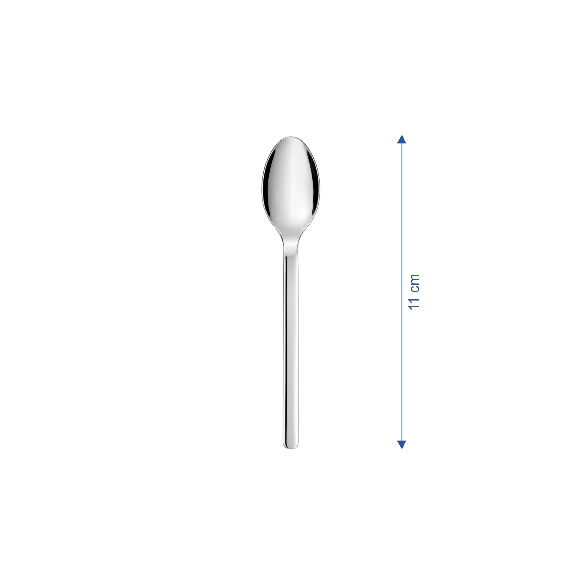 Linguriță moka Chiara elegantă, 11 cm, din oțel inoxidabil 18/10. Set 12 bucăți.