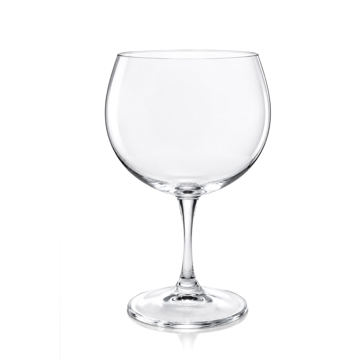 Pahar elegant tip balon Leona pentru Gin Tonic, din sticlă transparentă rezistentă.