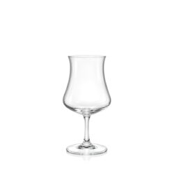 Pahar transparent din sticlă Leona Horeca pentru coniac și brandy, cu picior, 170 ml.