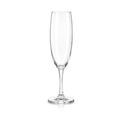 Pahar înalt, transparent din sticlă pentru șampanie Marta Horeca, formă elegantă de flută.