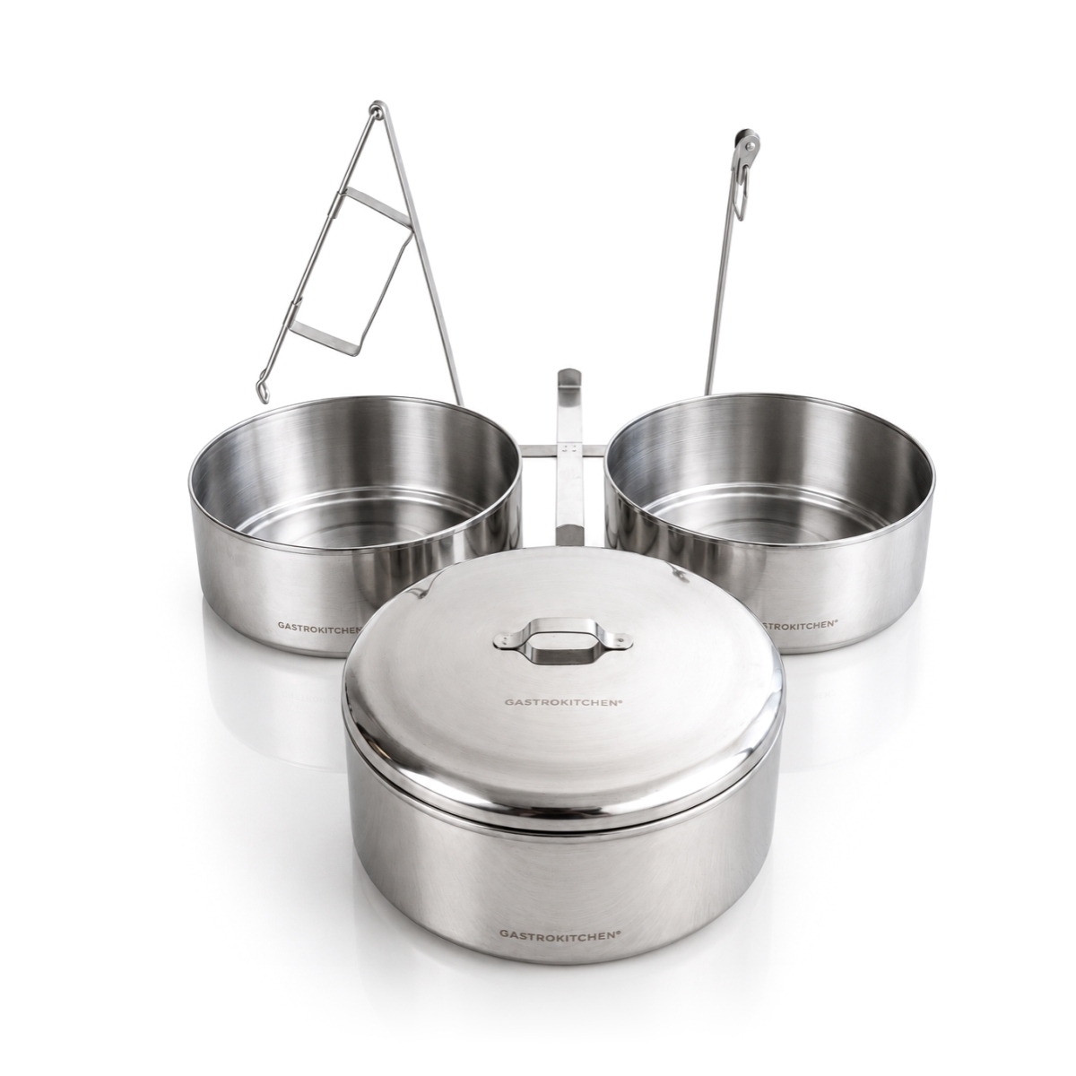 gastrokitchen caserola etajata otel inoxidabil 3 niveluri 3x15 l (3)