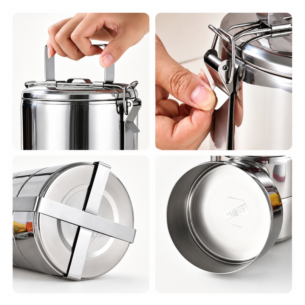 gastrokitchen caserola etajata otel inoxidabil 3 niveluri 3x15 l (5)