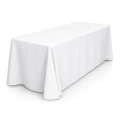 pentru mese catering dreptunghiulare 183 cm alba (4)
