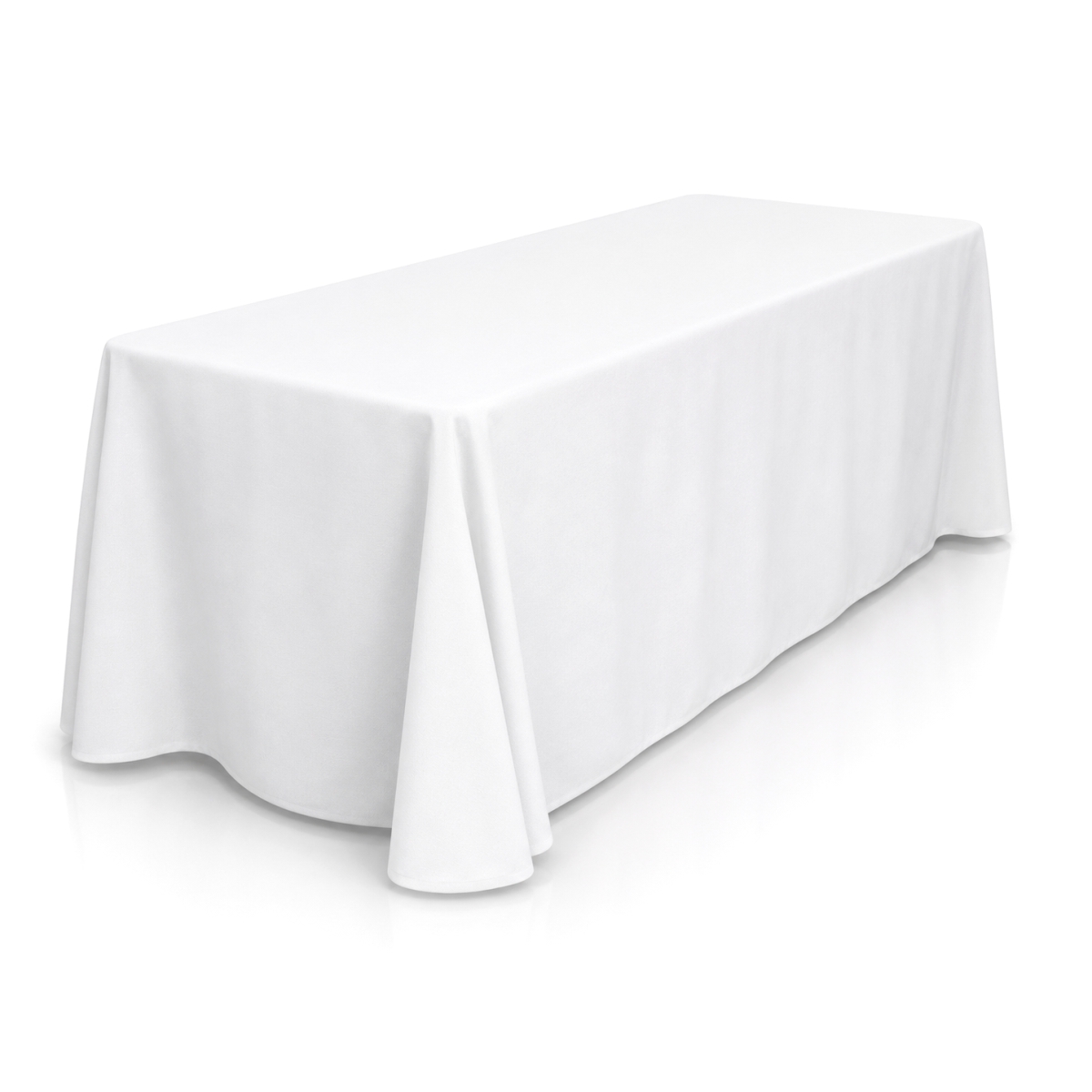 pentru mese catering dreptunghiulare 183 cm alba (4)