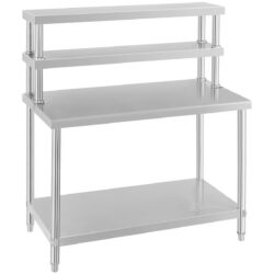 Masă de lucru din inox ECO 120 x 60 cm RCAT-120/60-H, ideală pentru pregătirea preparatelor și depozitarea ingredientelor