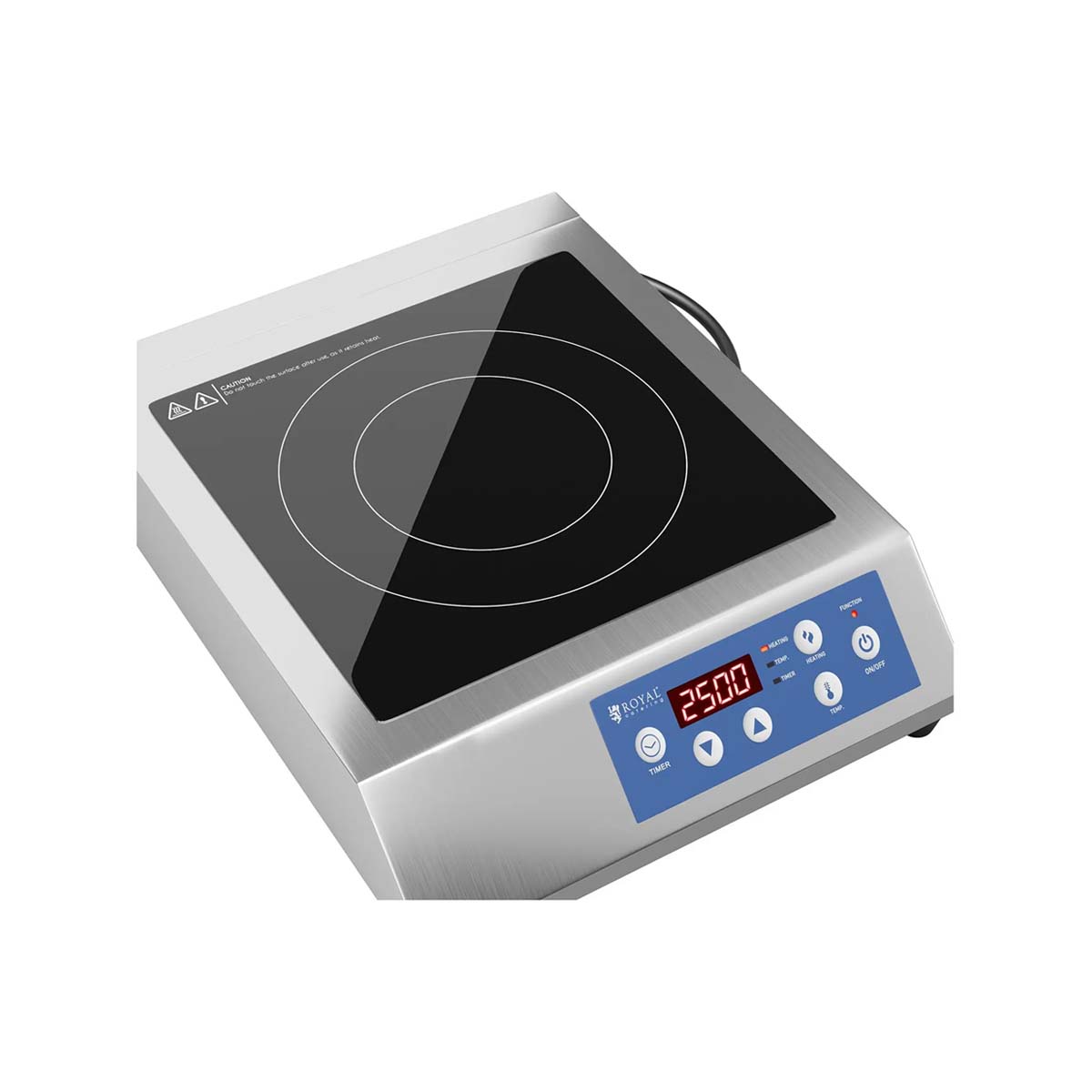 Plită cu inducție RCIK-3500CG, afișaj LED și comenzi