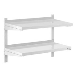 Raft de perete cu 2 rafturi 80 x 40 cm RCWR-800.4