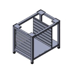 Suport pentru cuptor combi RT-611/1011 z kvalitnej ocele s dimensiunemi 840x580x(V)700 mm a čistou greutateou 25 kg.