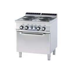 Aragaz combinat - 4 plite - CF4-78ET este destinat diverselor unități gastro, precum restaurante, bufete, cantine, hoteluri etc.