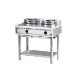 Aragaz pe gaz - 2 arzătoare - 900x600x800 mm se potrivește de minune în orice restaurant, bufet, cantină etc.