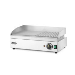 Placă de grătar - 23 cm - netedă/striată | Hendi 154946 este destinată bucătăriilor profesionale care necesită o pregătire rapidă și eficientă a preparatelor.