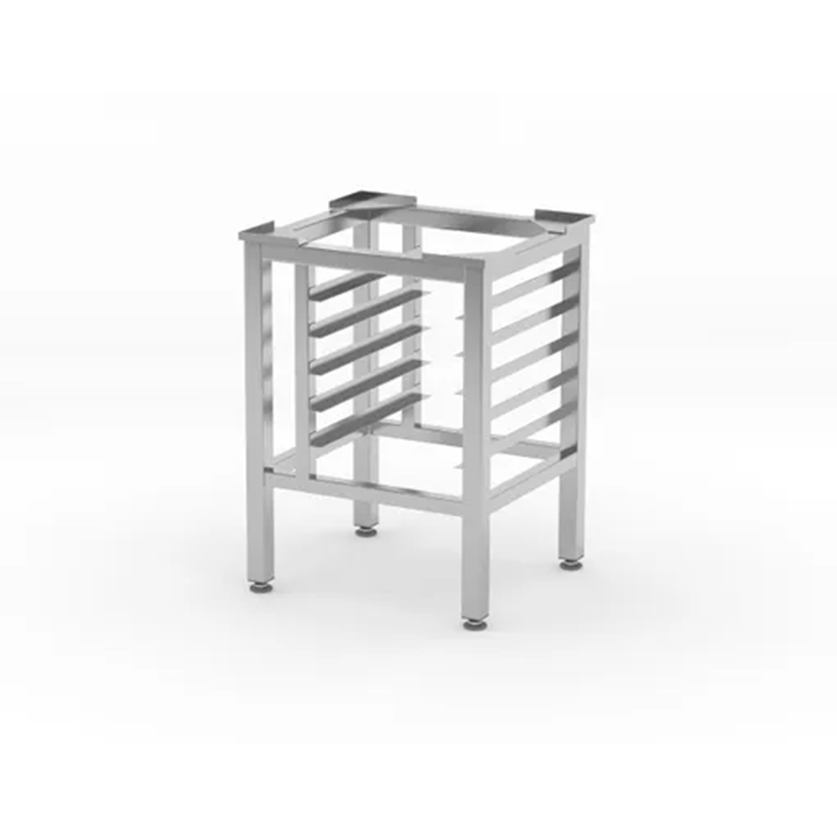 Suport pentru cuptor convectomat GN 1/1 - 610x560x620 mm | Hendi 220795 este soluția ideală pentru utilizarea eficientă a spațiului în bucătărie.