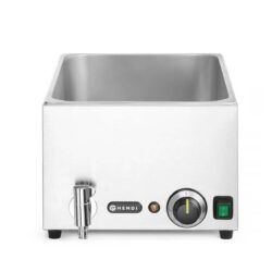 Baia de apă Bain Marie GN 1/1 + 3x GN 1/3 - 1000 W | Hendi 238868 este destinată bucătăriilor profesionale din unitățile gastronomice.