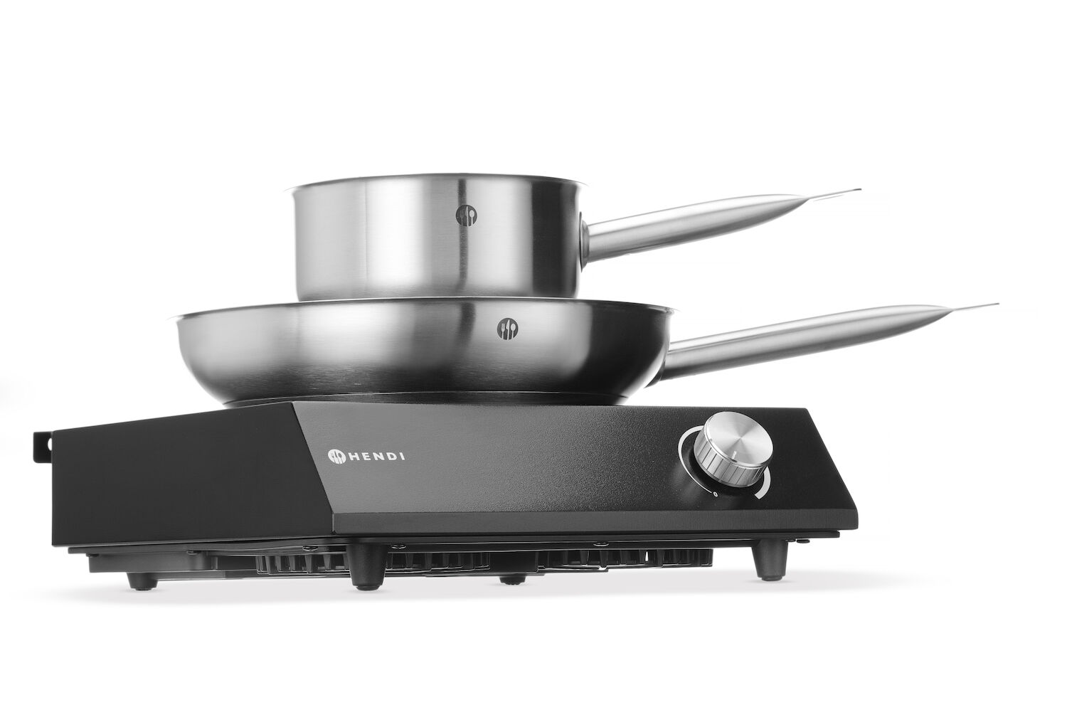 Set - Plită cu inducție - 230V/3500W - negru + oală + tigaie | Hendi 239889 - imagine 4