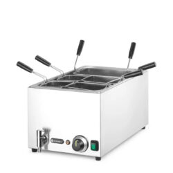 Fierbătorul de paste - 25 L - 3500 W | Hendi 240496 este conceput pentru prepararea rapidă și eficientă a unor cantități mari de paste simultan.