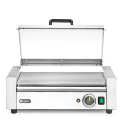 Grătarul rotativ pentru crenvurști - 790 W - 566x450x259 mm | Hendi 268643 este un aparat fiabil pentru servirea rapidă și fluentă în unități gastronomice profesionale.