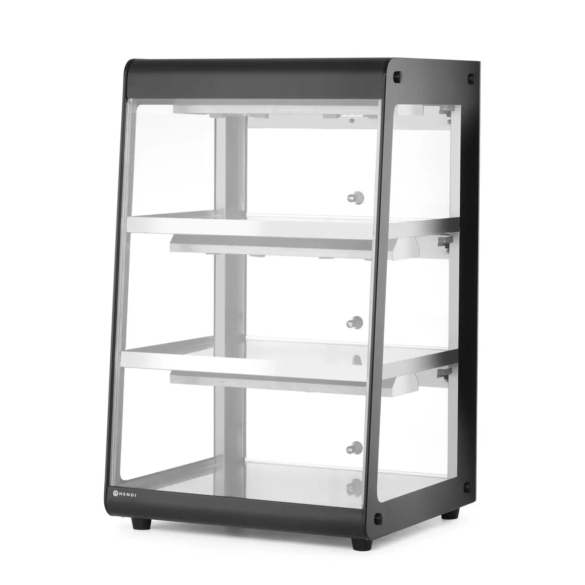 Vitrină încălzită - 500 W - 472x447x775 mm | Hendi 273760 este destinată menținerii preparatelor la temperatura optimă și prezentării lor atractive.