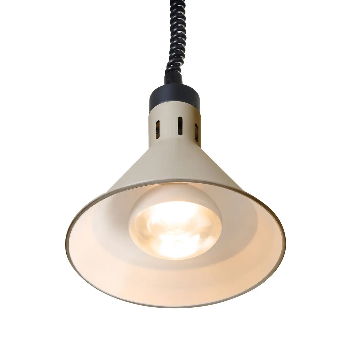 Lampă de încălzire - 250 W - Ø 275x250 mm | Hendi 273777 oferă o încălzire fiabilă și uniformă a preparatelor direct pe farfurie sau în tava gastronorm.