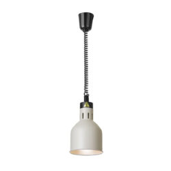 Lampă de încălzire - 250 W - Ø 175x250 mm - albă | Hendi 812556 oferă o încălzire fiabilă și uniformă a preparatelor direct pe farfurie sau în tava gastronorm.